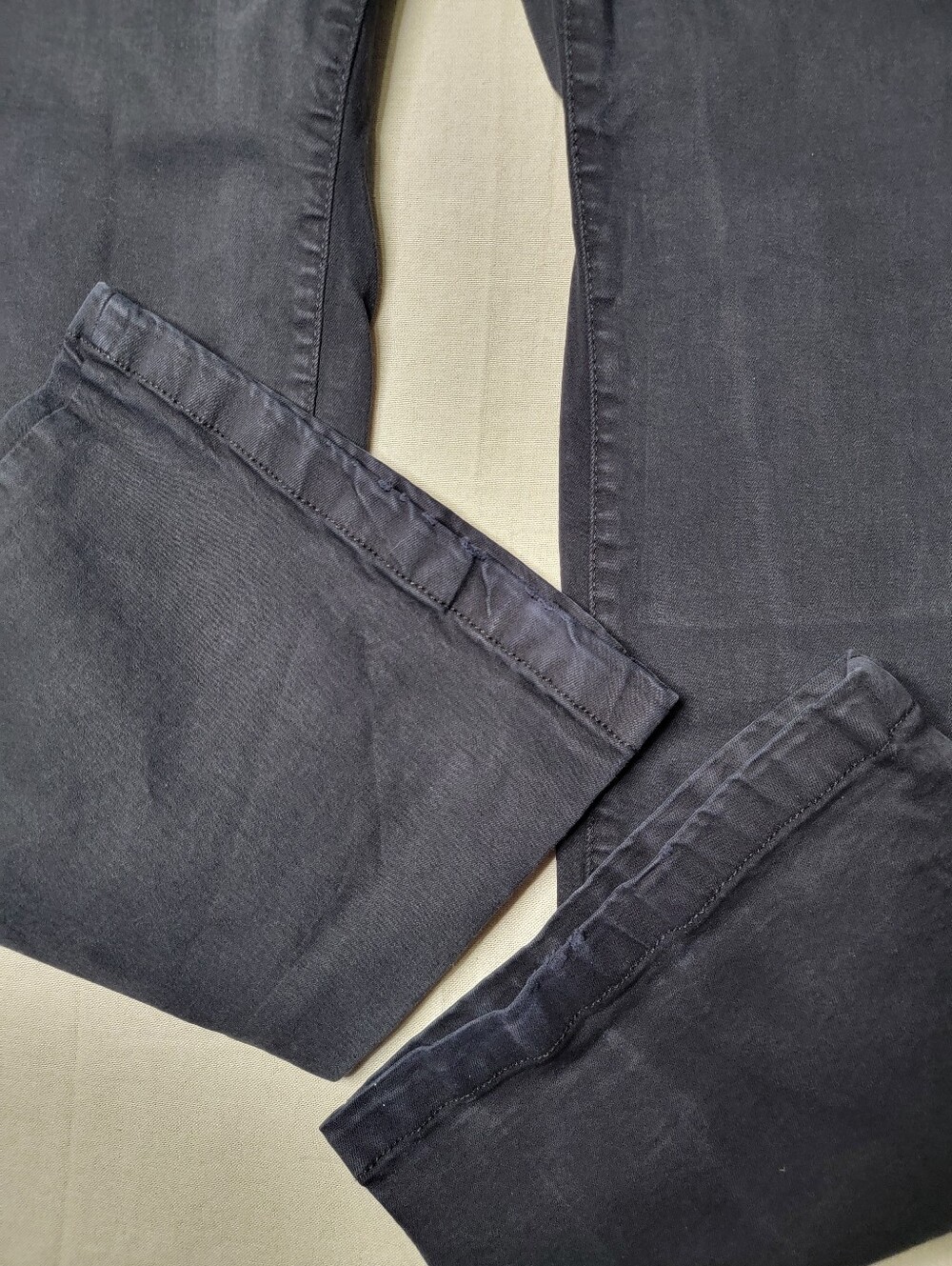 INC Denim Sculpting Fit Flare Jeans Black Size 14/32 Stretch Y2K Grunge Alt - Picture 6 of 16